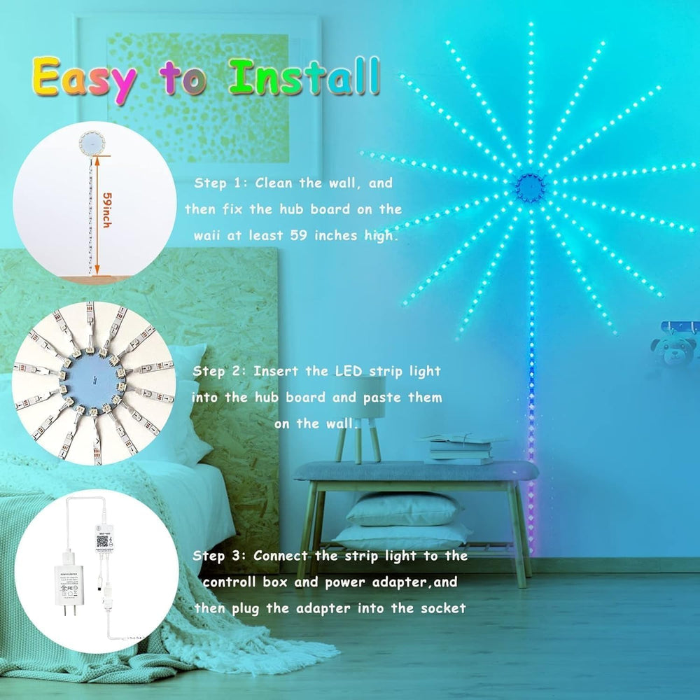 
                      
                        RGB Fireworks Wall Strip LED Light – Smart App & Remote Controlled
                      
                    