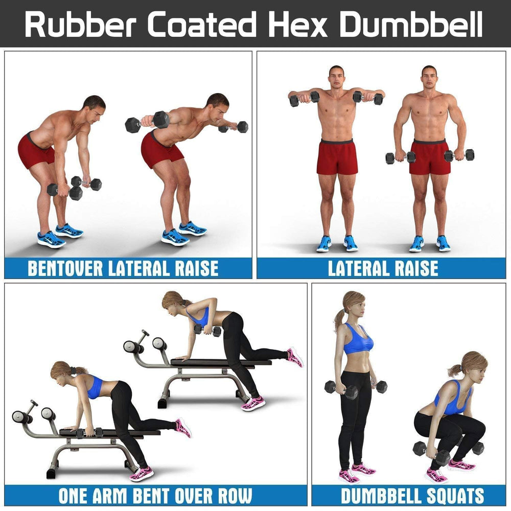 
                      
                        Hexa Dumbbell 2.5KG UPTO 12.5KG Home & GYM Workouts Fitness Set of 2
                      
                    