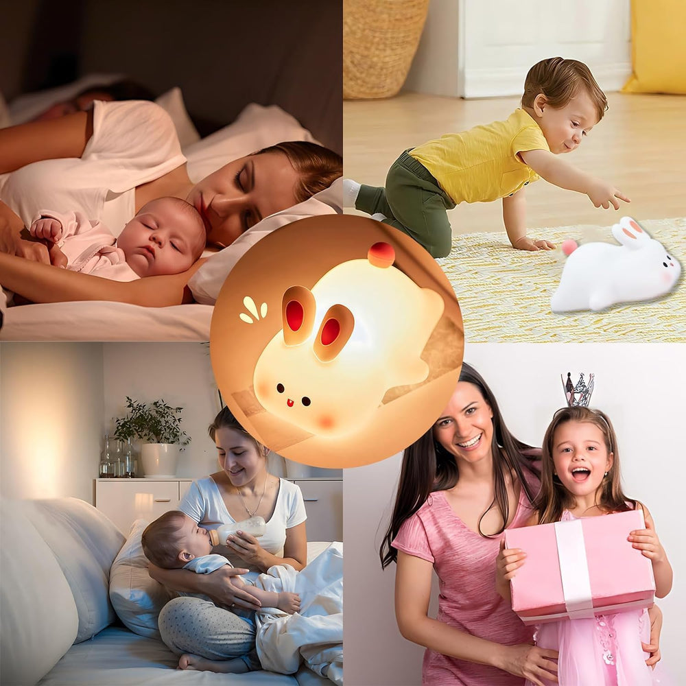 
                      
                        Sleeping Rabbit LED Night Lights Lamp Soft Silicone Touch & Rechargeable
                      
                    