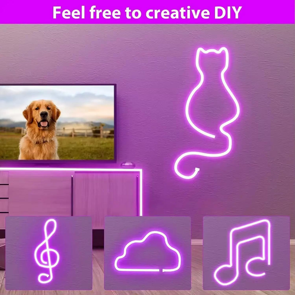 
                      
                        5 METER Neon Lights & 12V Adapter Silicone Flexible LED Strip Lights - Purple
                      
                    