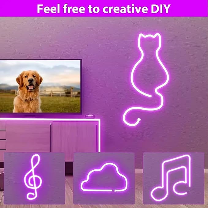 
                      
                        5 METER Neon Lights & 12V Adapter Silicone Flexible LED Strip Lights - Purple
                      
                    