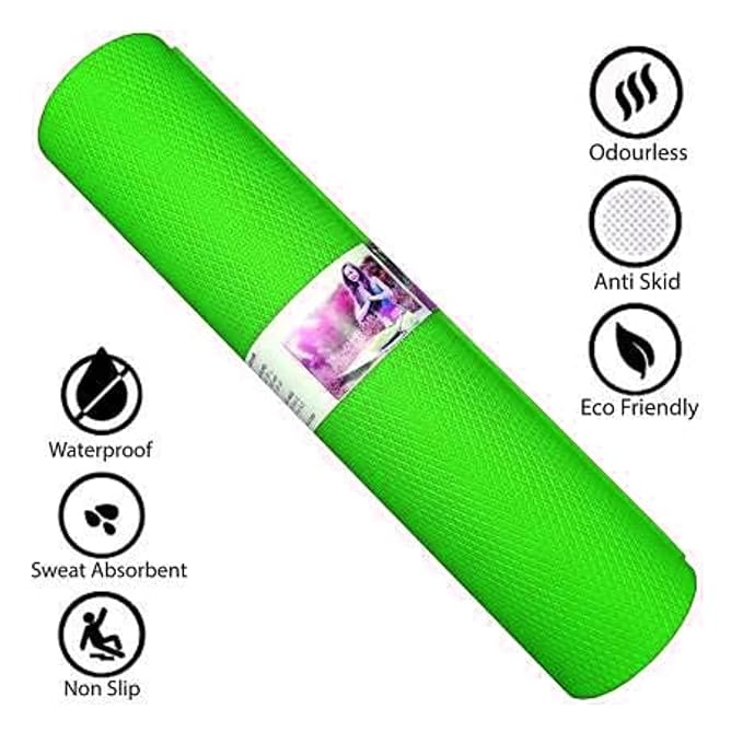 
                      
                        Premium TPE Yoga Mat for Men & Women | Non-Slip Exercise Mat| 4mm, 6mm/ 8mm Thick for Comfort & Joint Support | Ideal for Yoga, Pilates, Home Gym Workouts
                      
                    