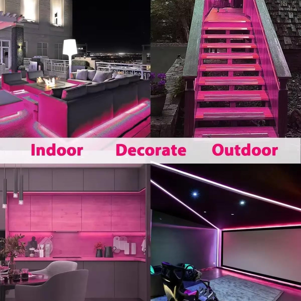 
                      
                        5 METER Neon Lights & 12V Adapter Silicone Flexible LED Strip Lights - Pink
                      
                    