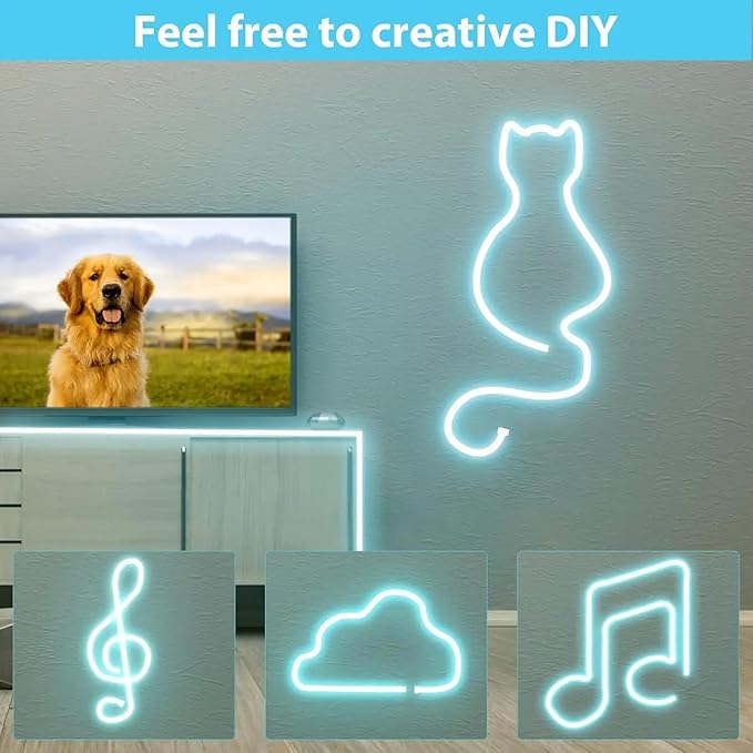 
                      
                        5 METER Neon Lights & 12V Adapter Silicone Flexible LED Strip Lights - ICE Blue
                      
                    