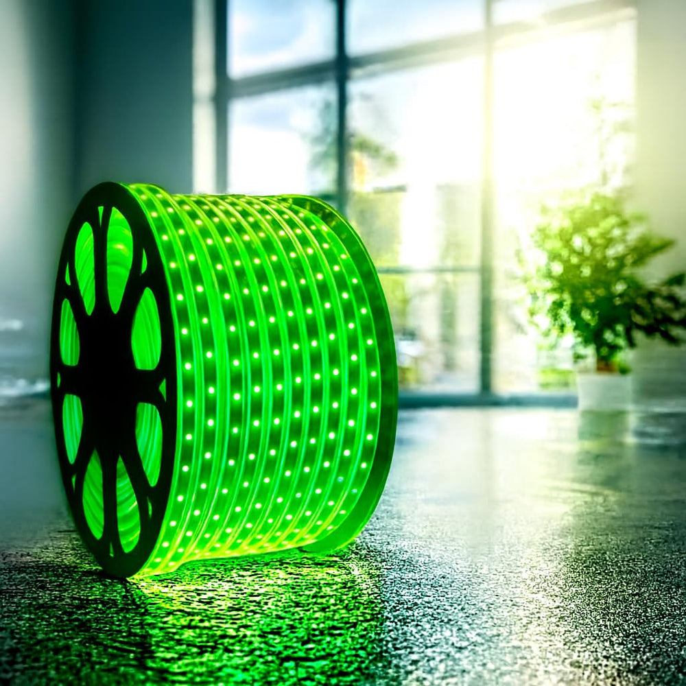 Premium Waterproof LED Strip Rope Lights for Home Décor 5M UPTO 90M - GREEN
