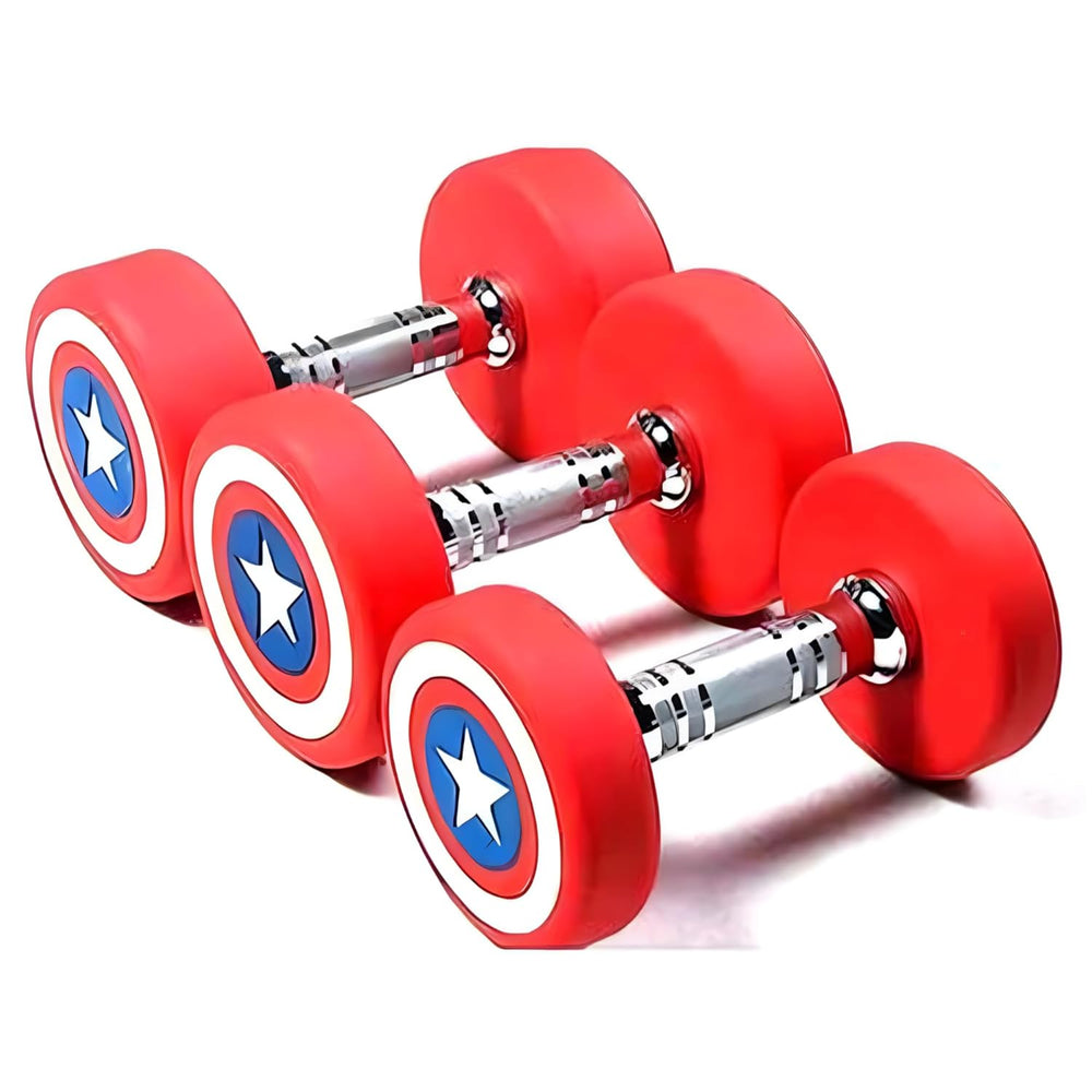 
                      
                        Captain America Dumbbells 2.5KG UPTO 12.5KG Set of 2 - Red
                      
                    