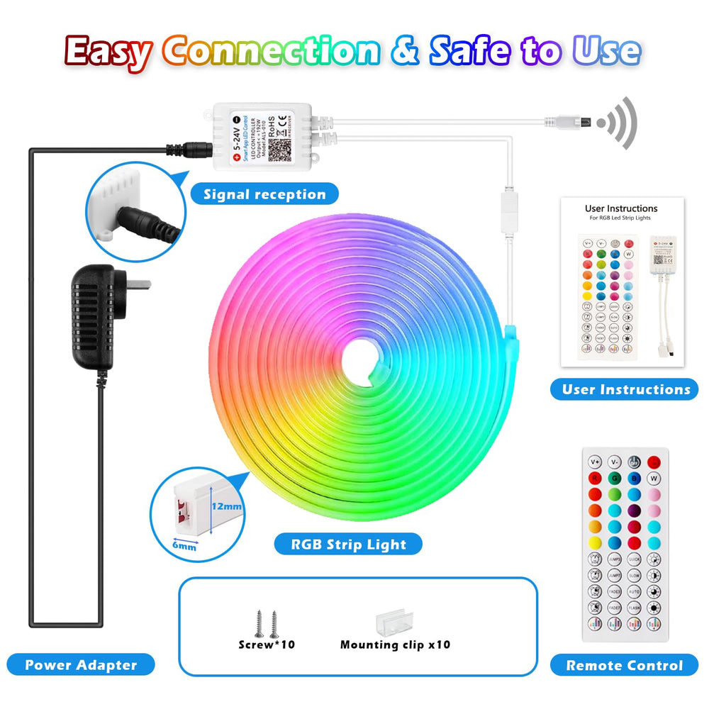 
                      
                        LED Neon Lights RGB Magic Remote & App Control - 5 METER
                      
                    