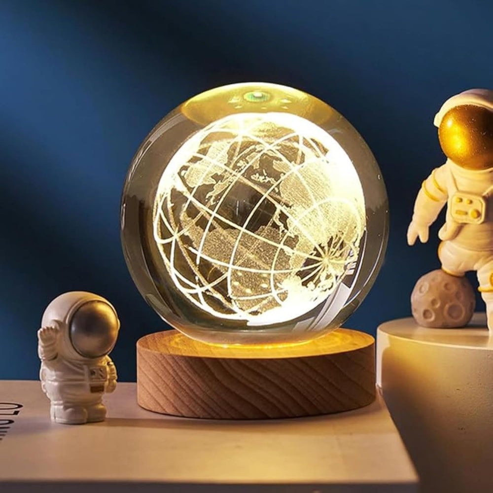 
                      
                        3D Crystal Wooden Base Earth Globe Night Lights
                      
                    