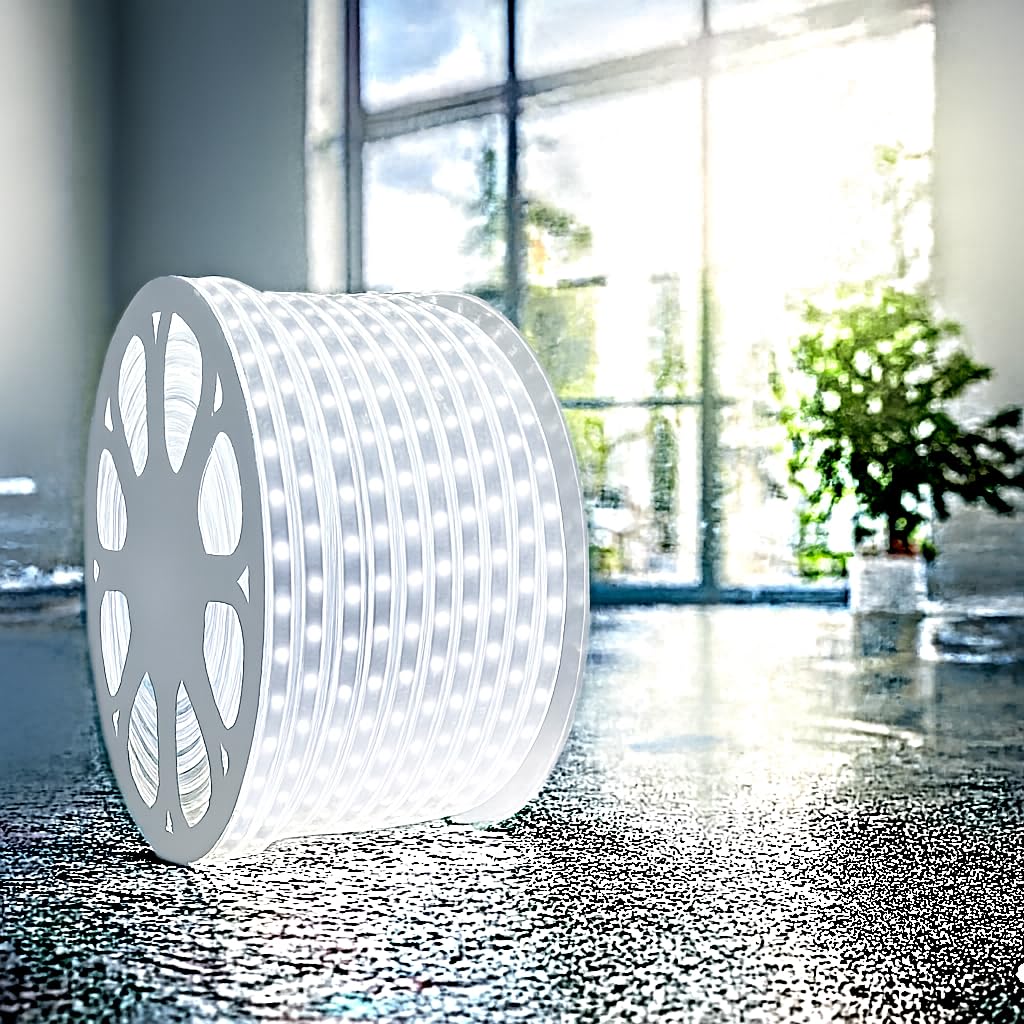 Premium Waterproof LED Strip Rope Lights for Home Décor 5M UPTO 90M - WHITE