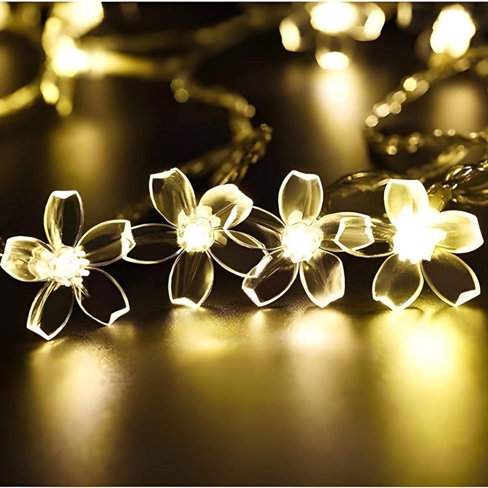 
                      
                        Warm White Silicon Flower String Lights – Decorative Fairy Lights for Home, Garden & Parties
                      
                    