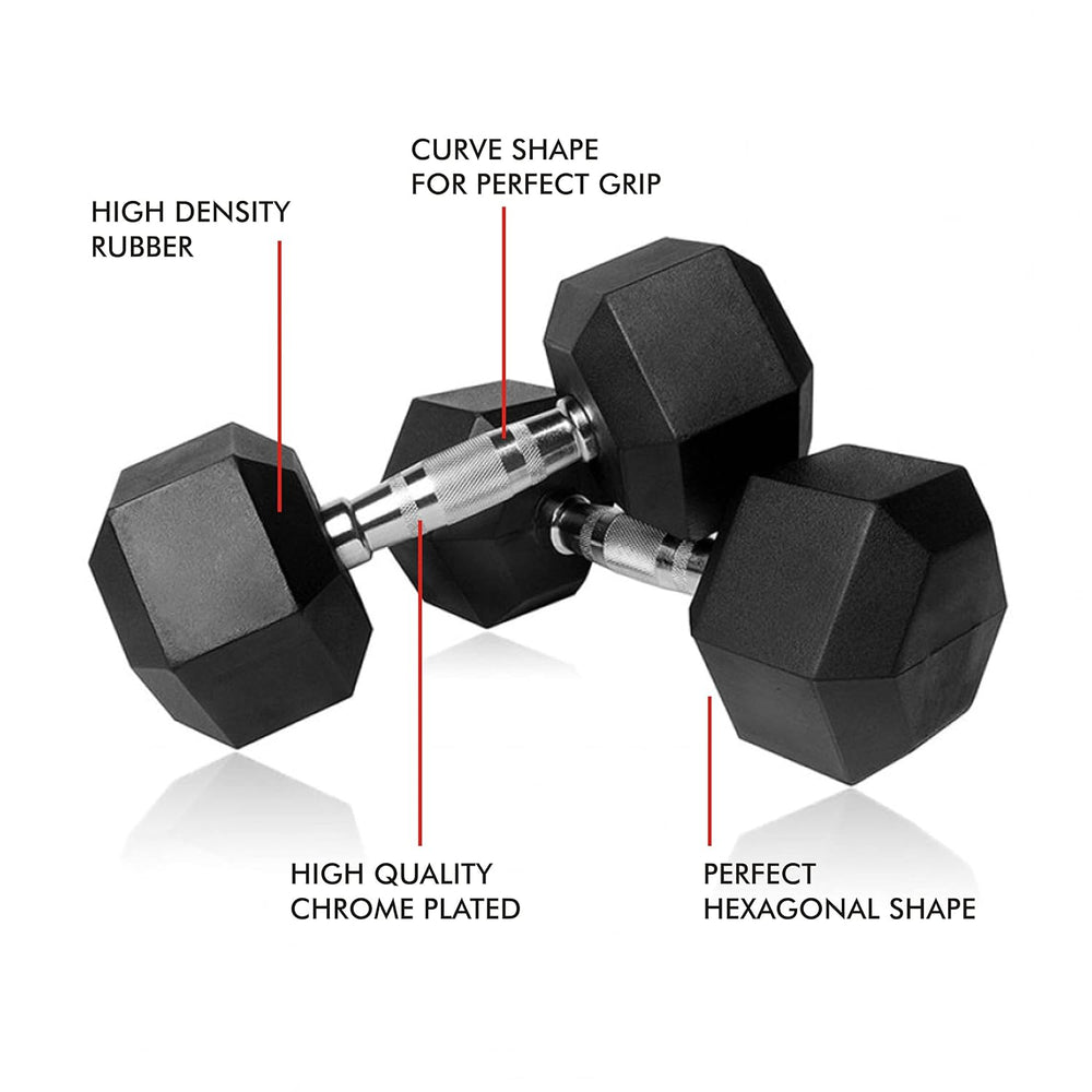 
                      
                        Hexa Dumbbell 2.5KG UPTO 12.5KG Home & GYM Workouts Fitness Set of 2
                      
                    