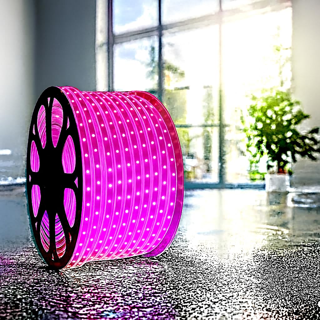 Premium Waterproof LED Strip Rope Lights for Home Décor 5M UPTO 90M - PINK