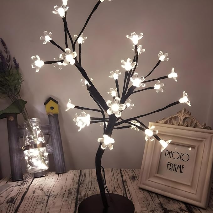 
                      
                        Bonsai LED Tree Night Lamp with 24 LED Lights - White
                      
                    