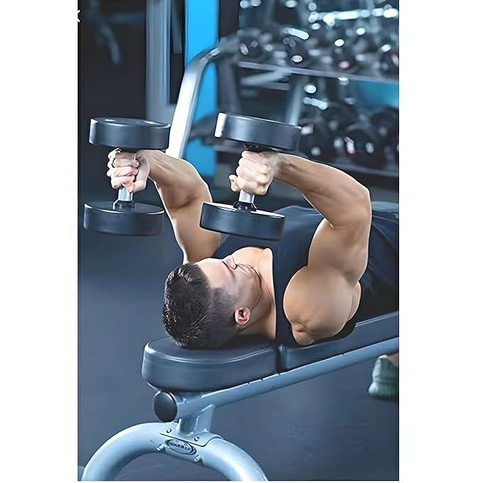 
                      
                        Captain America Dumbbells Set (5 kg X 2 = 10 Kg) Set of 2 Fixed Round Dumbells for Gym Home workout Exercise & Fitness Heavy Duty Solid Caste Iron Handle
                      
                    