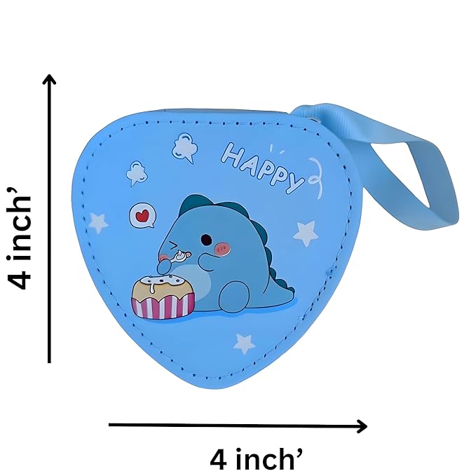 Heart Small Wallets for Women Coins Zipper Pocket Purse for Girls Kids Storage Bag Stylish Coin Pouch Bag Birthday Gift Return Gift Multidesign Pack of 1 (Color:Pink)