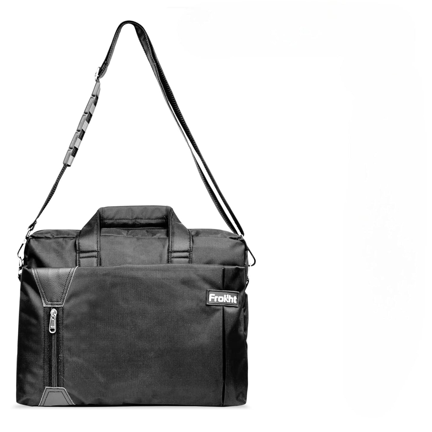 Stylish Black Water-Resistant Laptop Bag | Messenger Design for Office & Travel