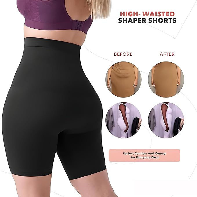 
                      
                        Women’s High-Waist Tummy Control Shapewear Shorts – Body Shaper & Butt Lifter
                      
                    