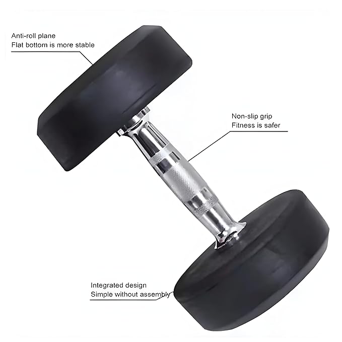 Captain America Dumbbells Set (5 kg X 2 = 10 Kg) Set of 2 Fixed Round Dumbells for Gym Home workout Exercise & Fitness Heavy Duty Solid Caste Iron Handle