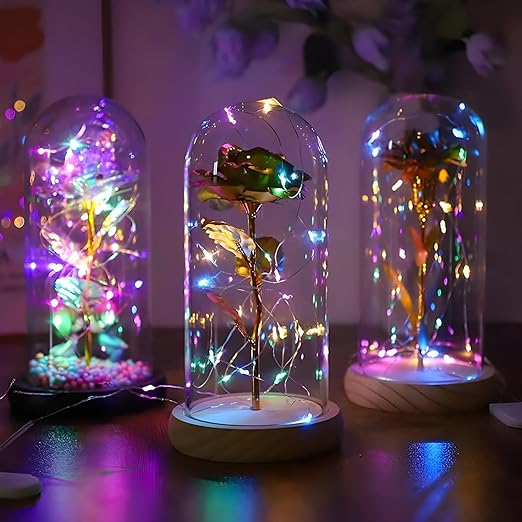VESPA Multi-Color 20 LED Wine Bottle Fairy Lights – 2M Copper Wire String Lights (Set of 3)
