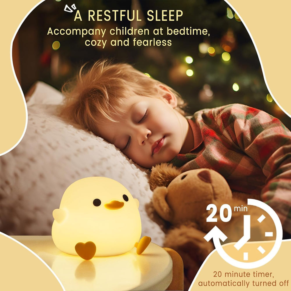 
                      
                        DODO Duck LED Night Lights Lamp Soft Silicone Touch & Rechargeable
                      
                    