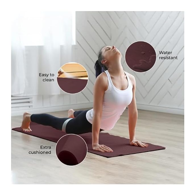 
                      
                        Premium TPE Yoga Mat for Men & Women | Non-Slip Exercise Mat| 4mm, 6mm/ 8mm Thick for Comfort & Joint Support | Ideal for Yoga, Pilates, Home Gym Workouts
                      
                    