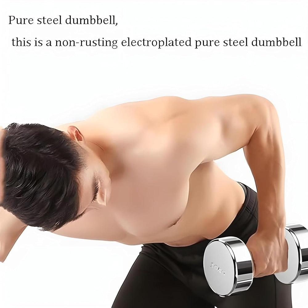 
                      
                        Premium Steel Dumbbells 2KG UPTO 12KG Home & GYM Workouts Fitness Set of 2
                      
                    