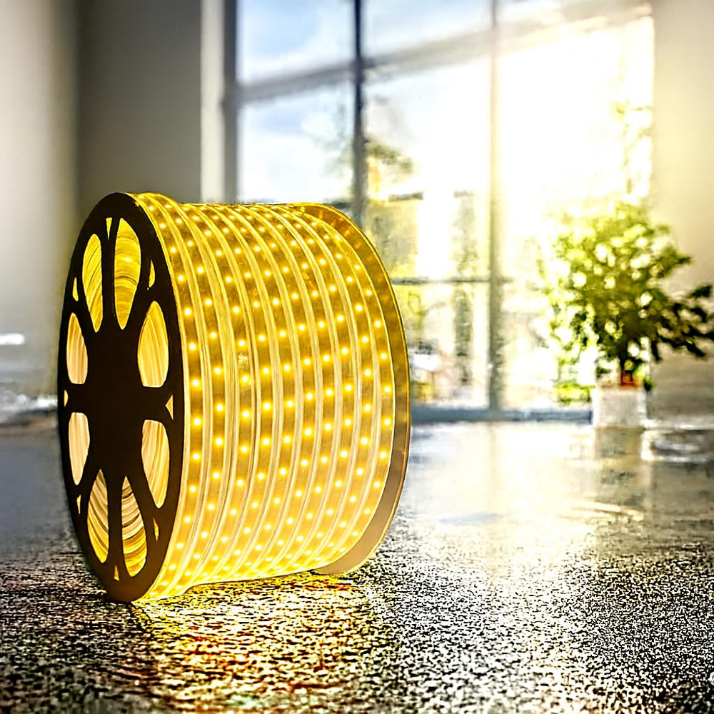 Premium Waterproof LED Strip Rope Lights for Home Décor 5M UPTO 90M - WARM WHITE