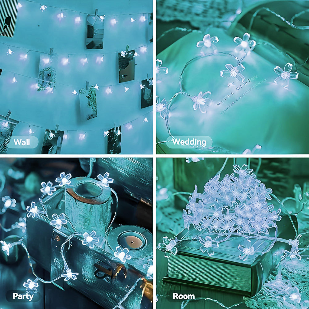 
                      
                        Ice Blue Silicon Flower String Lights – Decorative Fairy Lights for Home, Garden & Parties
                      
                    