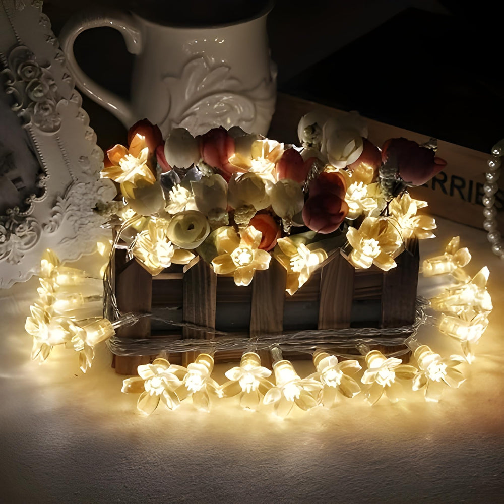 
                      
                        Warm White Silicon Flower String Lights – Decorative Fairy Lights for Home, Garden & Parties
                      
                    