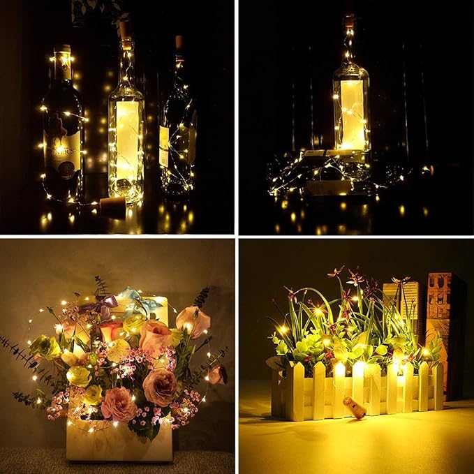 
                      
                        Pack Of 5 Cork Bottle Fairy String Lights With Battery Operated - Warm White
                      
                    