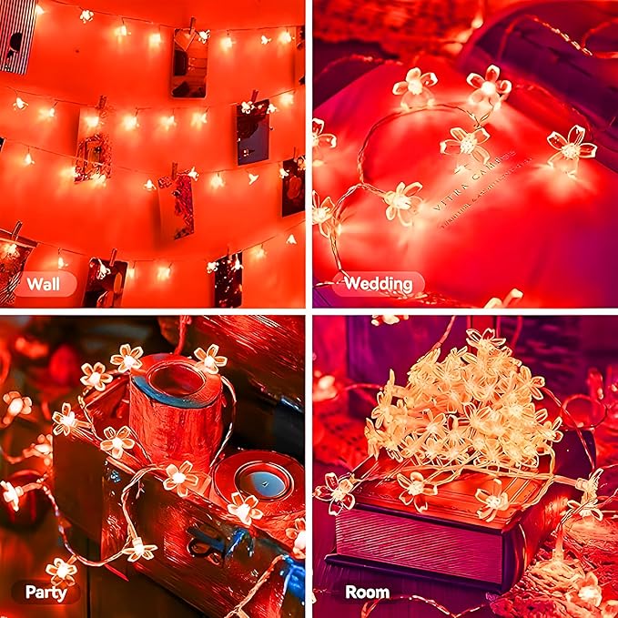 
                      
                        SAMEILI Fairy led Light 16 led 3 Meter Length Lights of Home Decoration Diwali, Christmas, Lights of Home Decoration (Red)
                      
                    