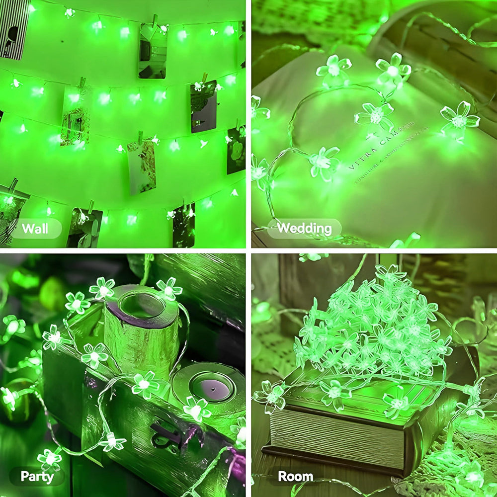 
                      
                        Green Silicon Flower String Lights – Decorative Fairy Lights for Home, Garden & Parties
                      
                    