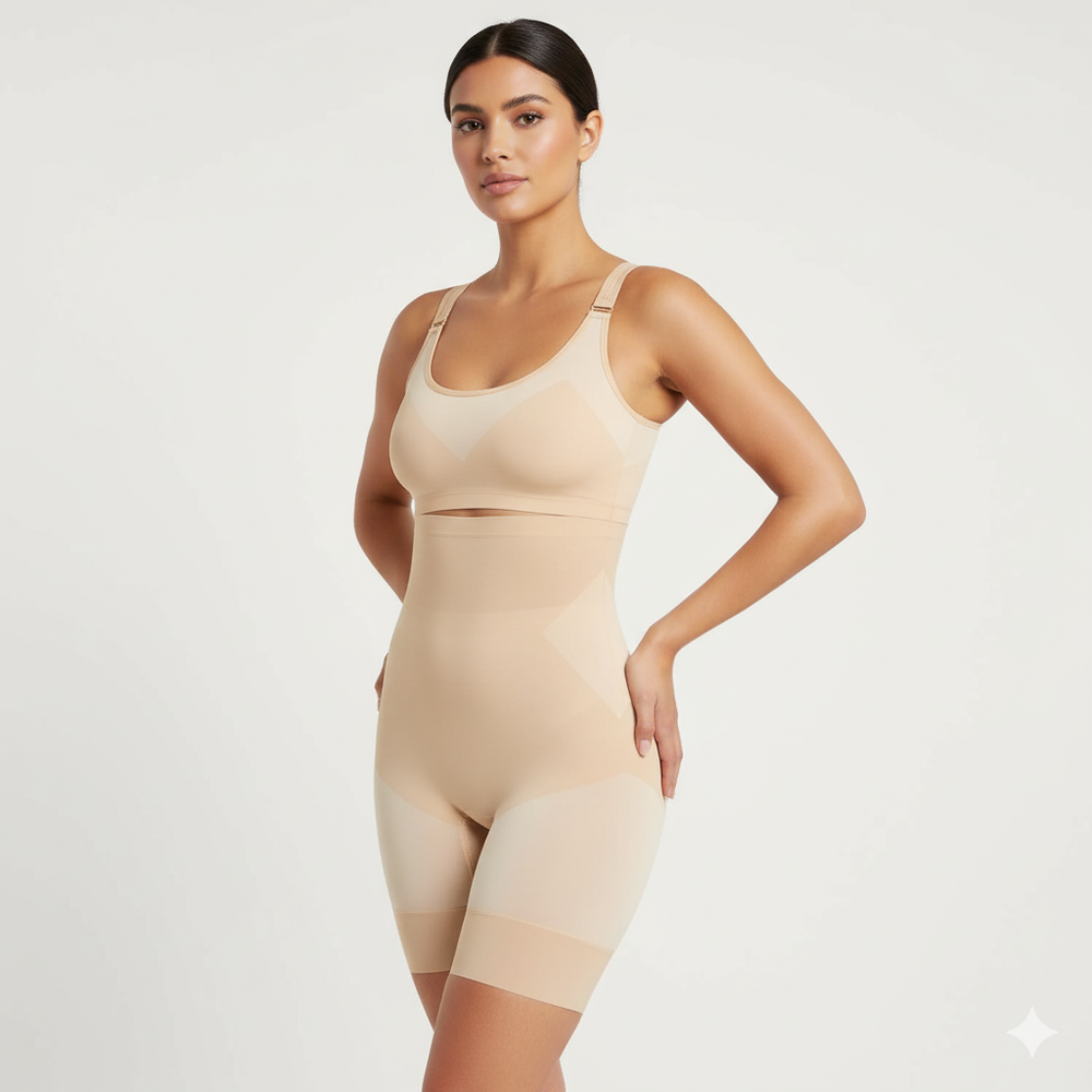 Kavyara All Day Ultra Thin Highwaist Thigh Shaper - Beige